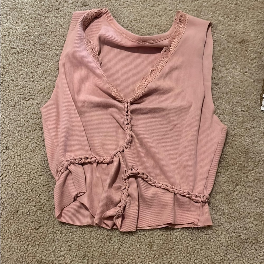 Pink Sleeveless Top